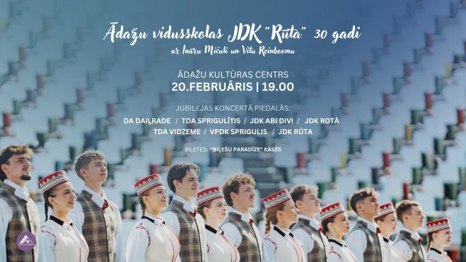 20.II Deju kolektīva "Rūta" jubilejas koncerts Ādažos