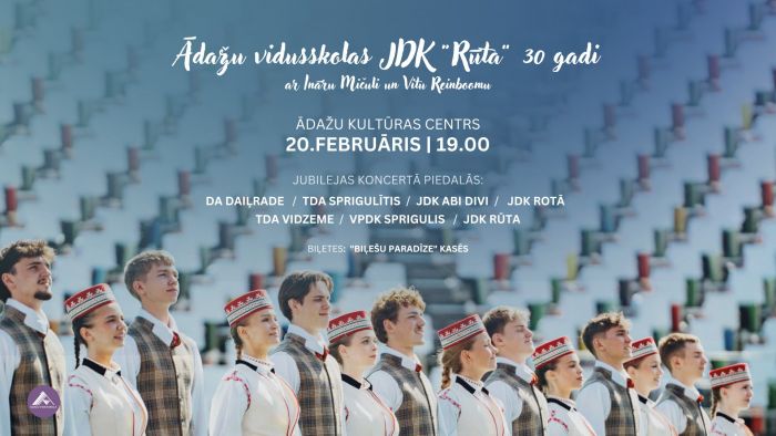 20.II Deju kolektīva "Rūta" jubilejas koncerts Ādažos