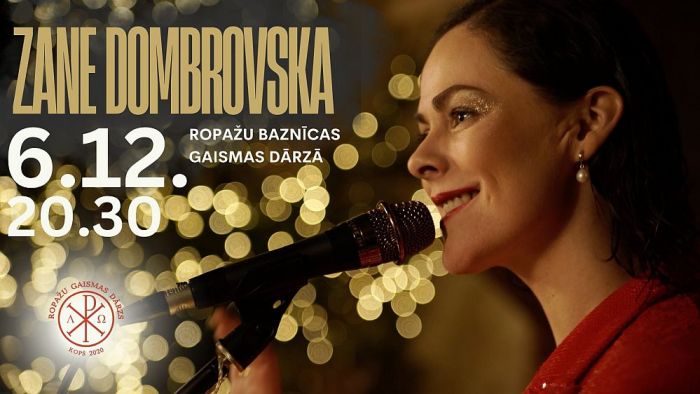 6.XII Zanes Dombrovskas koncerts &quot;Pasapņosim sniegā&quot; Ropažos
