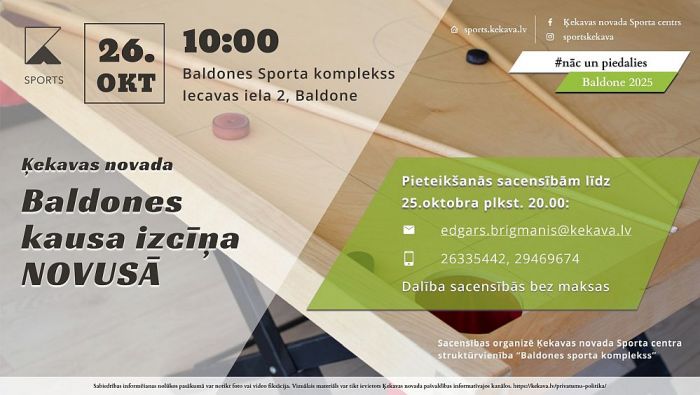 26.X Baldones kausa izcīņa novusā