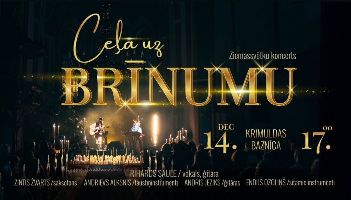 14.XII Riharda Saules Ziemassvētku koncerts &quot;Ceļā uz brīnumu&quot; Krimuldas baznīcā