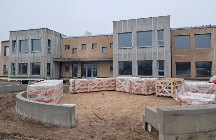 Attēls rakstam: Tīrainē turpinās jaunās pirmsskolas izglītības iestādes "Mārupīte" būvniecība