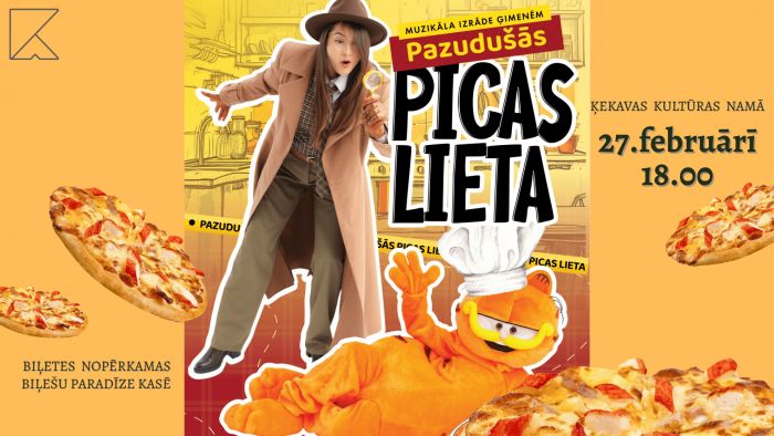 27.II Izrāde bērniem "Pazudušās picas lieta" Ķekavā