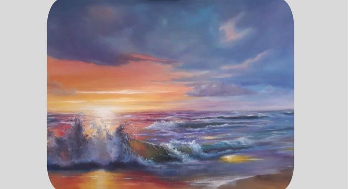 20.I Ineses Eglītes izstādes "Dabas kods: Krāsu vibrācijas" atklāšana Olainē