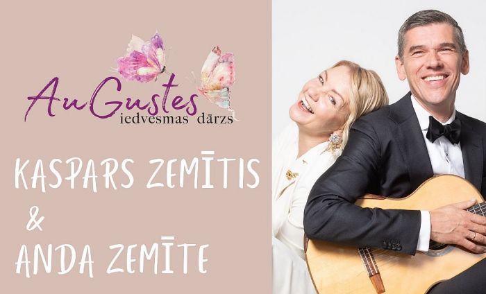 9.VIII Kaspars Zemītis un Anda Zemīte koncertā Augustes iedvesmas dārzā