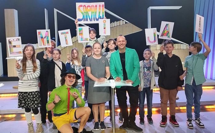 Emīlija Korne – konkursa “Gudrs, vēl gudrāks” 5.klašu fināla uzvarētāja. Foto – no Kornu ģimenes arhīva