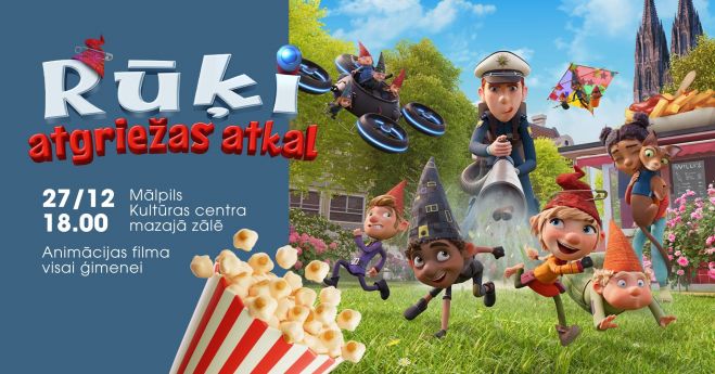 27.XII Animācijas filma "Rūķi atgriežas atkal" Mālpilī