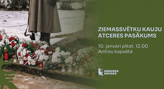 10.I Ziemassvētku kauju atceres pasākums Antiņu kapos