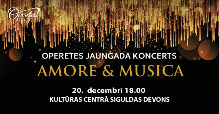 Attēls rakstam: 20.XII Operetes teātra koncerts "Amore & Musica" Siguldā