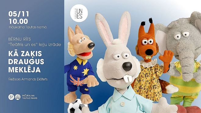 5.XI Leļļu izrāde "Kā Zaķis draugus meklēja" Inčukalnā