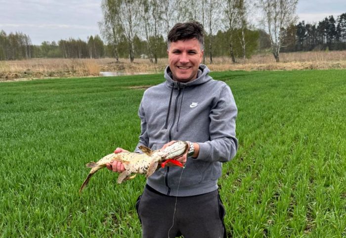 Andris Ērglis ir kaislīgs makšķernieks. Foto – no privātā arhīva