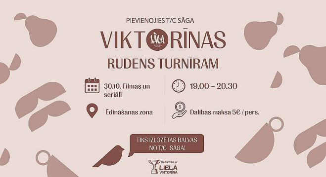 30.X Viktorīnas vakars &quot;Sāgā&quot;