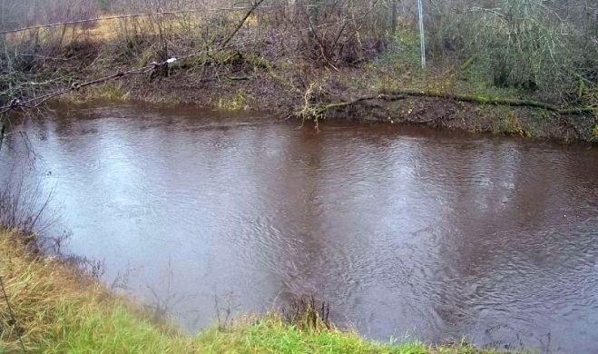 Lielā Jugla pie Zaķumuižas. Foto - Latvijas Vides, ģeoloģijas un meteoroloģijas centrs