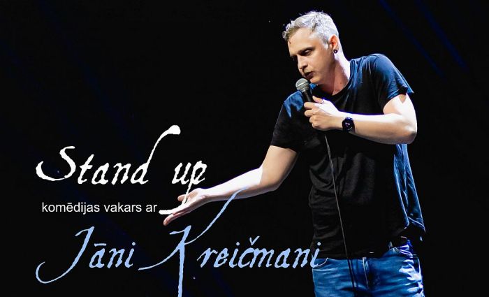 24.I "Stand up" komēdijas vakars ar Jāni Kreičmani Jaunolainē