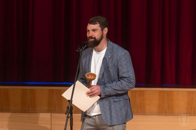 "Ropažu novada gada sportists 2024" titulu ieguva Kaspars Daugaviņš. Foto - Žanis Zujevičs, ropazi.lv