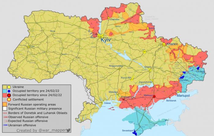 Ilustrācija - twitter.com/War_Mapper