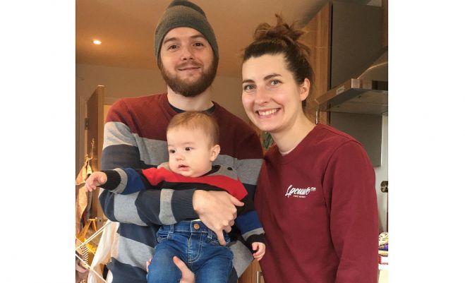 Velburnu ģimene – Austra, Džeimss un Rafaēls. Foto – no privātā arhīva