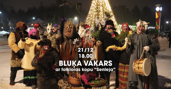 21.XII Bluķa vakars kopā ar folkloras kopu &quot;Senleja&quot; Siguldā