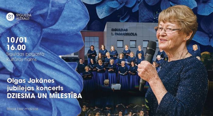10.I Olgas Jakānes jubilejas koncerts "Dziesma un mīlestība" Siguldā