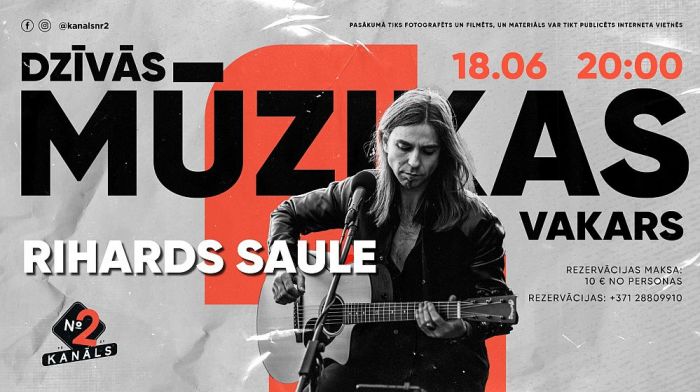 18.VI Rihards Saule dzīvās mūzikas vakarā Spuņciemā