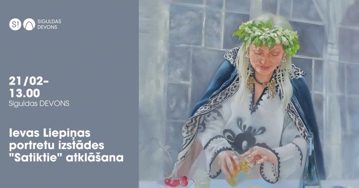 Attēls rakstam: 21.II Ievas Liepiņas gleznu izstādes "Satiktie" atklāšana Siguldā