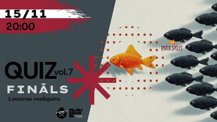 15.XI Viktorīna &quot;QUIZ vol.7. Fināls&quot; Siguldā