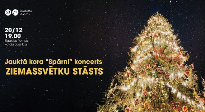 20.XII Jauktā kora &quot;Spārni&quot; koncerts &quot;Ziemassvētku stāsts&quot; Siguldā