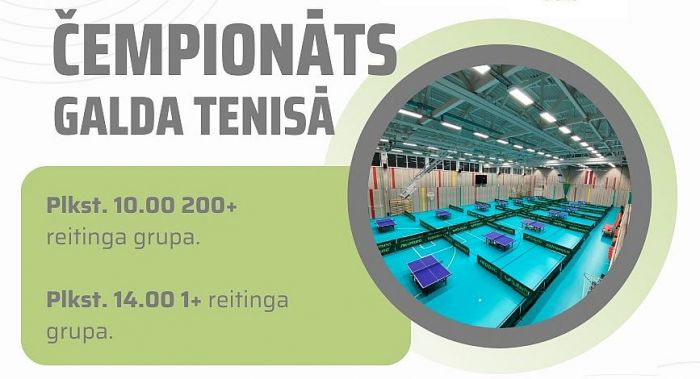 21.II Ķekavas novada atklātais čempionāts galda tenisā Ķekavā