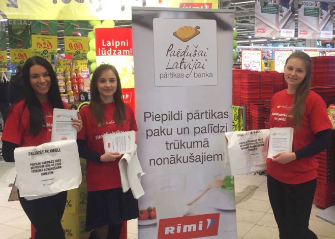 Akcijā &quot;Paēdušai Latvijai&quot; aicina piepildīt pārtikas paku trūcīgajiem