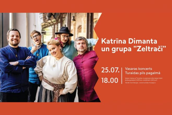 25.VII Katrīnas Dimantas un grupas &quot;Zeltrači&quot; koncerts Turaidā
