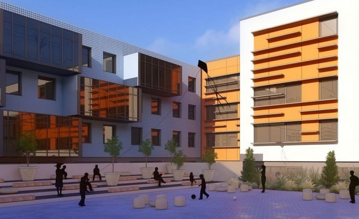 Iekšpagalma skats. Vizualizācija - sigulda.lv