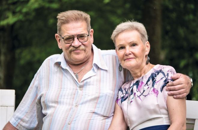 Gundars ar mīļo sieviņu Aiju. Foto – no privātā arhīva