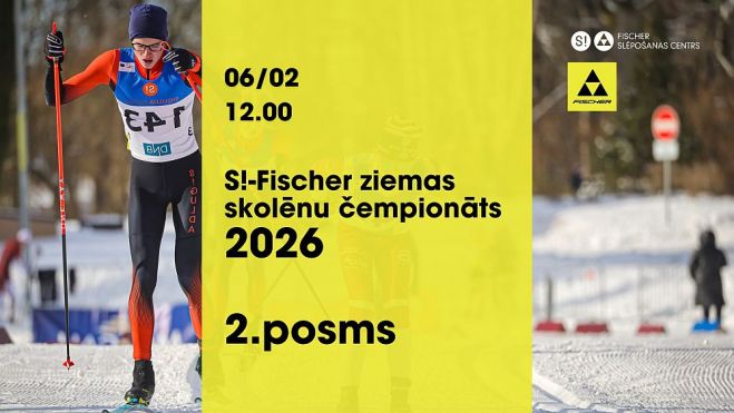 6.II "S!-Fischer" skolēnu čempionāta otrais posms distanču slēpošanā Siguldā