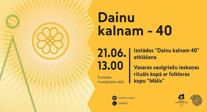 21.VI Izstādes &quot;Dainu kalnam – 40&quot; atklāšana Turaidā