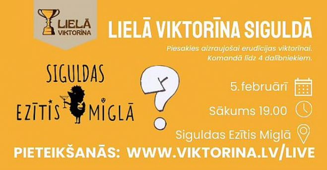 5.II Lielā viktorīna Siguldā