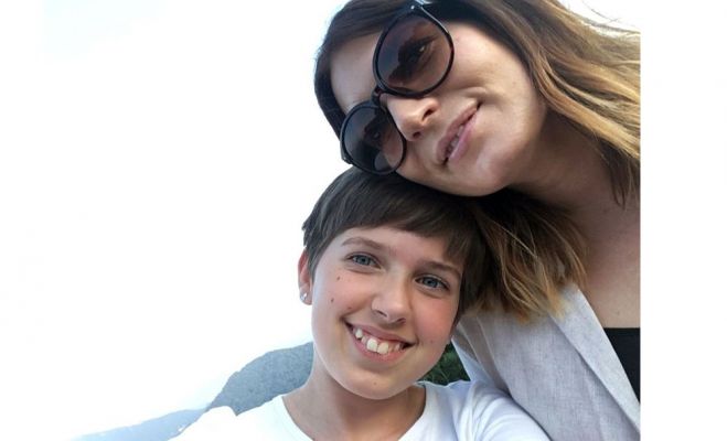Ar lielāko meitu Milu izbraucienā Komo Itālijā. Foto – no privātā arhīva