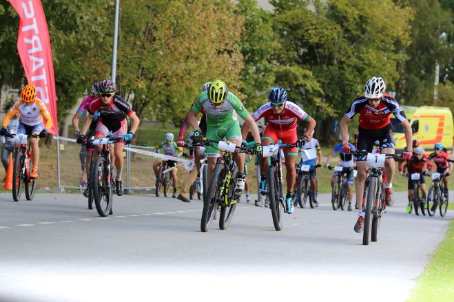 Foto: Starptautiskās sacensības kalnu divriteņiem &quot;Sigulda Cup 2018&quot; pulcē jaunu dalībnieku skaita rekordu