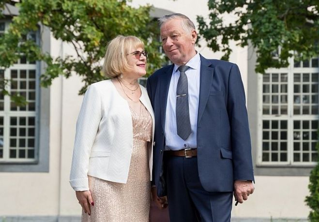 Trīskāršs jā. Septembrī Baltezera baznīcā Jānis un Anita viens otram deva laulību solījumu jau trešo reizi. Foto – no privātā arhīva