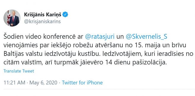 Ilustrācija - twitter.com/krisjaniskarins