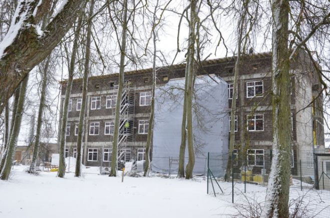 Mārupes vidusskolas jaunajā korpusā nosvinēti spāru svētki