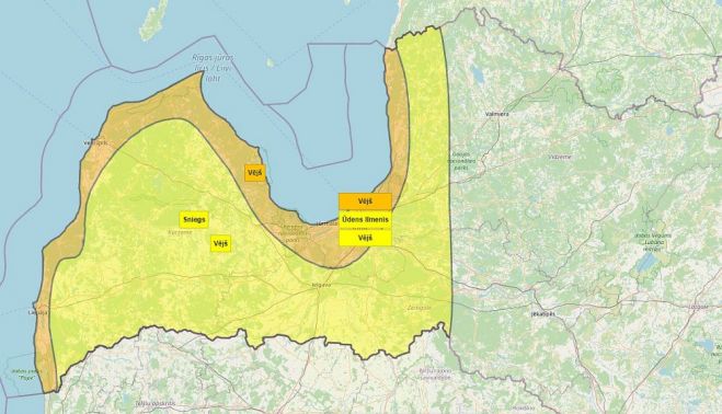 Ilustrācija - twitter.com/LVGMC_Meteo