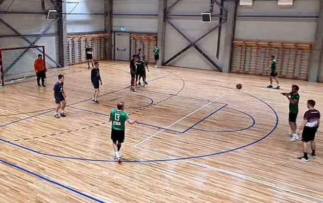 7.I Latvijas handbola virslīgas spēle Sauriešos