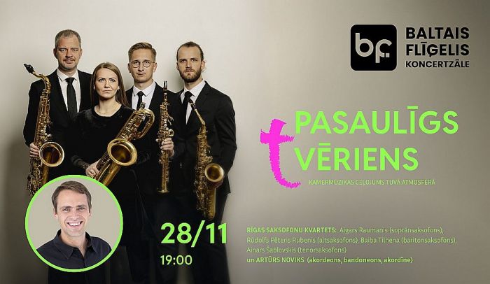 28.XI Rīgas Saksofonu kvarteta koncerts &quot;Pasaulīgs (t)vēriens&quot; Siguldā