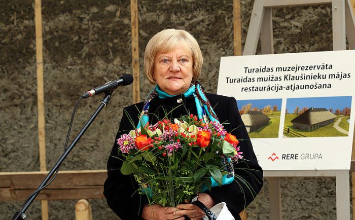Klaušinieku mājas Spāru svētkos Turaidā; 2017. gada 18. maijs. Foto - no Turaidas muzejrezervāta arhīva