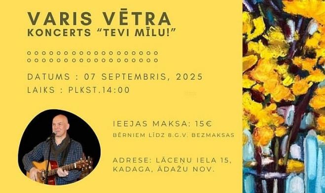 7.IX Varis Vētra koncertā &quot;Es tevi mīlu&quot; Kadagā