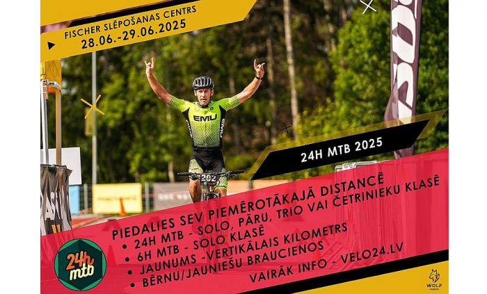 28.-29.VI &quot;24h MTB&quot; kalnu divriteņu sacensības Siguldā