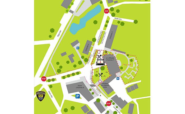 Karte - Salaspils pašvaldības policija