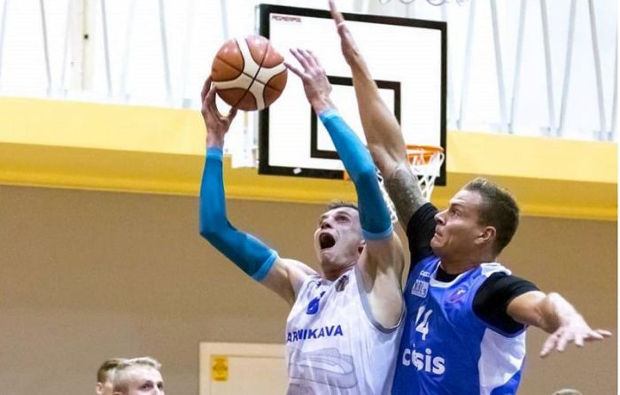Jānis Ābols (BK "Carnikava") atzīts par LBL trešās divīzijas labāko spēlētāju oktobrī. Foto - basket.lv