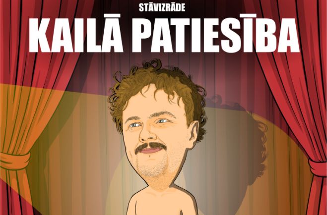 27.XI Riharda Čerkovska stand-up izrāde "Kailā patiesība" Ulbrokā