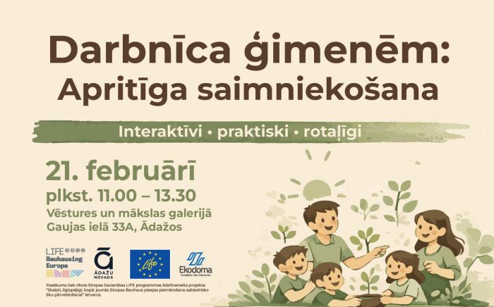 Attēls rakstam: 21.II Darbnīca ģimenēm par apritīgu saimniekošanu Ādažos